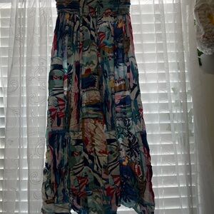 Vibrant Abstract Maxi Skirt